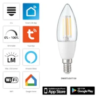 Smart filament LED lamp with Wi-Fi
