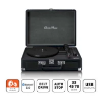 Bluetooth® Turntable with built-in speakers Black