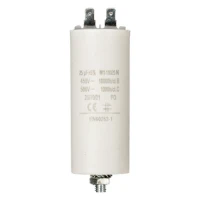 Capacitor 25.0uf / 450 v + Aarde