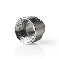 Hose Connector, 3/4'', 1/2'', Metal, Silver