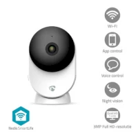 SmartLife Indoor Camera, 3MP Full HD 1296p, Cloud Storage (optional) / microSD (not included) / Onvif, Night vision, White