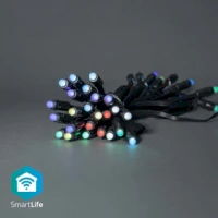 SmartLife Christmas Lights, Party Lights, Wi-Fi, RGB, 48 LED's