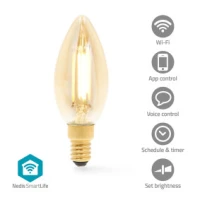 SmartLife LED Filament Bulb, E14, 470 lm, 4.90 W, Warm White