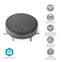 SmartLife Robot Vacuum Cleaner, Navigation method: Random, Wi-Fi, Capacity collection reservoir: 0.2 l, Automatic charging