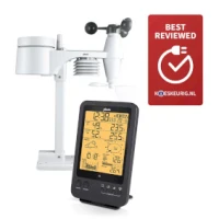 Professional weather station with wireless sensor black