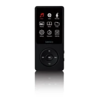 MP3/MP4 player with 2.4" TFT LCD display and 8 GB internal memory Black
