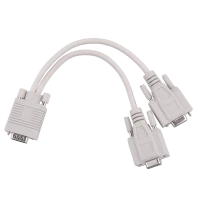 VGA adapter (15 kontaktiga isane) - 2x (15 kontaktiga emane)