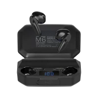 Kruger&Matz M6 juhtmevabad kõrvasisesed kõrvaklapid akupangaga - must