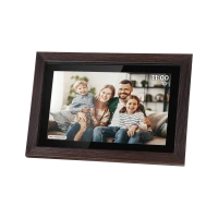 Kruger&Matz FRAMEO Wi-Fi digitaalne pildiraam 10,1" puitraam