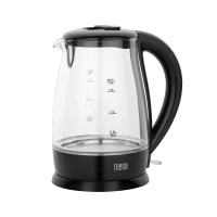 Teesa klaasist veekeetja, 2200 W, must, 1,7 L