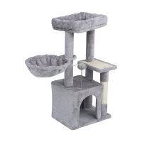 Когтеточка для кошек 40x30x80 см, серая, REBEL ANIMALS