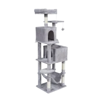 Когтеточка 48x40x155 см, серая, REBEL ANIMALS