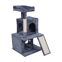 Когтеточка для кошек 49x46x91 см, темно-серый, REBEL ANIMALS