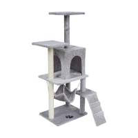 Когтеточка для кошек 50x40x125 см, серая, REBEL ANIMALS