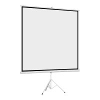 Cabletech standing projection screen 200x200cm 100"