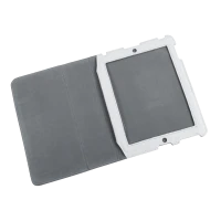 Case dedicated to Apple iPad 3, white leather