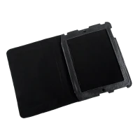 Case dedicated to Apple iPad 3, black leather