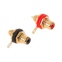 RCA гнездо золотое монтажное HQ Cabletech