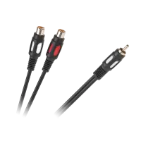 Кабель 1RCA - 2 гнезда RCA 25см