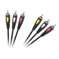 3RCA-3RCA kaabel 1.0m Cabletech Eco-Line