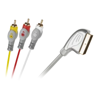 Euro-3RCA kaabel 1,5m hõbedane pisarakujuline blisterpakend