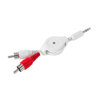 3,5 mm pistik 2 RCA spiraalkaabel, 0,8 m