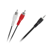 3,5 mm JACK kuni 2 x RCA kaabel 7,5 m