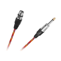 Микрофонный кабель CANON гнездо - JACK 6.3мм штекер 3м