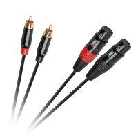 Соединительный кабель Cabletech XLR - 2RCA, 1 м