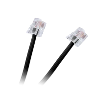 Telephone subscriber cable, 20m, black