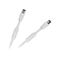 Valge TV-videokaabel filtritega, 15 m