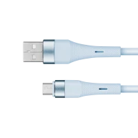USB to microUSB cable 1 m silicone blue Kruger&Matz Basic