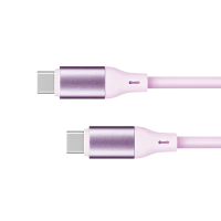 USB Type-C to USB Type-C Cable 100W 1m Silicone Pink Kruger&Matz Basic