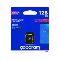 Карта памяти microSD 128GB UHS-I Goodram с адаптером