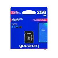 microSD 256GB UHS-I Goodram memory card with adapter
