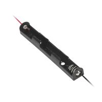 Battery holder for 2xAAA, lengthwise