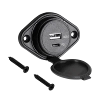 USB+USB Type-C car charger with Quick Charge and Power Delivery function