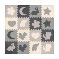 Educational mat for children, puzzle 150 x 150 cm with frame