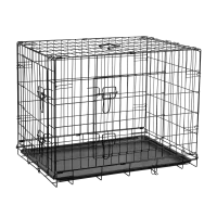 Metal dog cage, playpen, size L 76x53x59 cm , REBEL ANIMALS