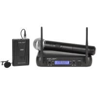 VHF микрофон 2 канала WR-358LD (1 x ручной микрофон + 1 x петличный микрофон)