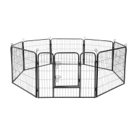 Modular dog kennel, steel enclosure, size S, 8 panels 80x60 cm, REBEL ANIMALS