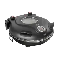 TEESA SUPREME MAX 1800 W pizza oven, 400 degrees, two heating elements, window, black, 35cm