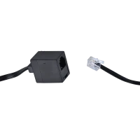 Telephone connection cable, WT.-GN./7M/ black