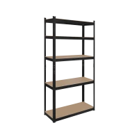 Металлический стеллаж для хранения 180x90x40 черный Rebel