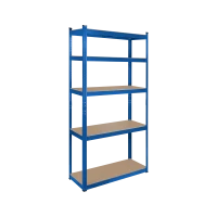 Металлический стеллаж для хранения 180x90x40 синий Rebel