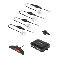 Peiying Car Parking Sensors with Display (Rear) - White