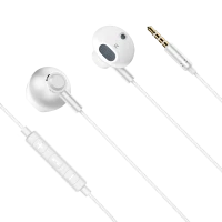 Kruger&Matz B2 valged kõrvasisesed kõrvaklapid mikrofoniga