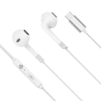 Kruger&Matz C2 USB-C kõrvasisesed kõrvaklapid mikrofoniga - valge