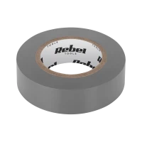 Изолента REBEL (0,13 мм x 19 мм x 20 ярдов) серая