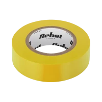 Изолента REBEL (0,13 мм x 19 мм x 20 ярдов) Желтая